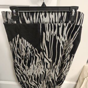 Striped Bodycon Pencil Skirt